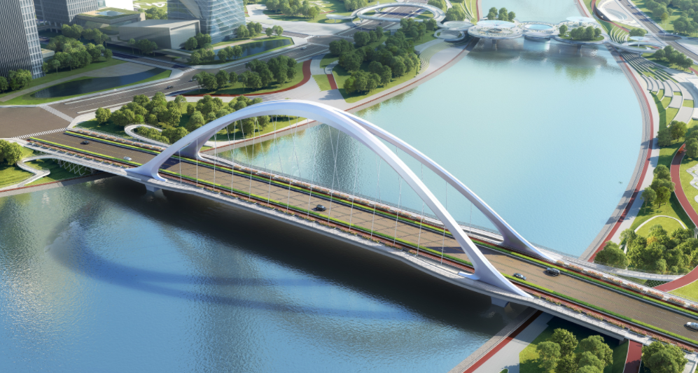 成都金融总部商务区三期基础设施建设工程河东片区核心区市政等工程项目锦尚大桥工程